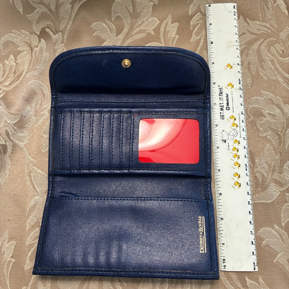 Dooney & Bourke  Somerset Watercolor Continental Clutch Wallet Flap Snap - Picture 6 of 9